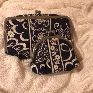 Vera Bradley coin purse and makeup bag